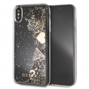 Чехол Guess для iPhone XS Max Glitter Hard Gold (GUHCI65GLHFLGO)