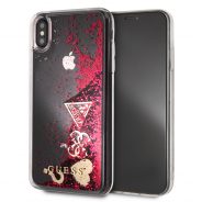 Чехол Guess для iPhone XS Max Glitter Hard Raspberry (GUHCI65GLHFLRA)
