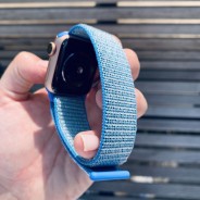 Ремешок Magic Tape Band для Apple Watch 40мм/ 38мм, голубой