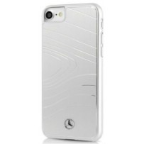 Чехол Mercedes-Benz для iPhone 7/8/ SE (2020) Organic lll Hard Brushed aluminium Silver