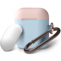 Чехол Elago для AirPods Hang DUO case Pastel Blue с крышками Pink и White