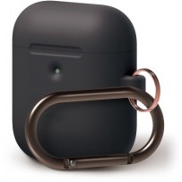 Чехол Elago для AirPods 2 wireless Silicone Hang case Black