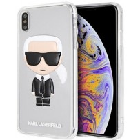 Чехол KARL Lagerfeld для iPhone X/XS TPU collection Iconic Karl Hard Silver