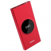 Аккумулятор внешний универсальный & беспроводное зарядное устройство Hoco J37- 10 000 mAh (2USB:5V-2.0A Max) Красный
