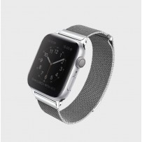 Ремешок Uniq для Apple Watch 1/2/3/4/5 44мм/ 42мм Dante Strap Steel Silver (нержавеющяя сталь)