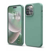 Чехол Elago для iPhone 14 Pro Soft silicone (Liquid) Midnight Green (ES14SC61PRO-MGR)