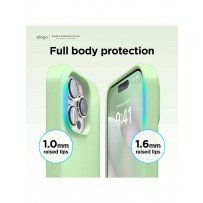 Чехол Elago для iPhone 14 Pro Soft silicone (Liquid) Pastel Green (ES14SC61PRO-PGR)