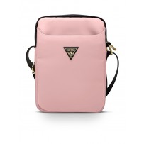 Сумка Guess для планшетов 8"Nylon Tablet bag with Triangle metal logo Pink (GUTB8NTMLLP)