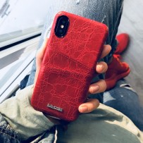 Чехол G-Case для iPhone XS/ X (5.8"), красный с кармашками