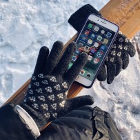 Шерстянные перчатки iGloves "Зимний Лес", (женские)