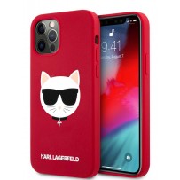 Чехол Karl Lagerfeld для iPhone 12 Pro Max (6.7) Liquid silicone Choupette Hard Red (KLHCP12LSLCHRE)