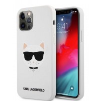 Чехол Karl Lagerfeld для iPhone 12 Pro Max (6.7) Liquid silicone Choupette Hard White (KLHCP12LSLCHWH)