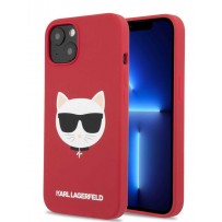 Чехол KARL Lagerfeld для iPhone 13 Liquid silicone Choupette Hard Red (KLHCP13MSLCHRE)