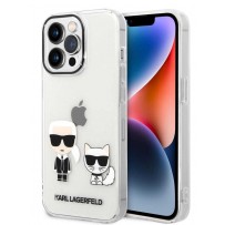 Чехол KARL Lagerfeld для iPhone 14 Pro PC/TPU Karl & Choupette Hard Transparent) (KLHCP14LCKTR)