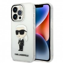 Чехол KARL Lagerfeld для iPhone 14 Pro PC/TPU NFT Karl Ikonik Hard Transparent (KLHCP14LHNIKTCT)
