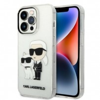 Чехол KARL Lagerfeld для iPhone 14 Pro PC/TPU NFT Karl & Choupette Hard Transparent (KLHCP14LHNKCTGT)