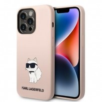 Чехол KARL Lagerfeld для iPhone 14 Pro Liquid silicone NFT Choupette Hard Pink (KLHCP14LSNCHBCP)