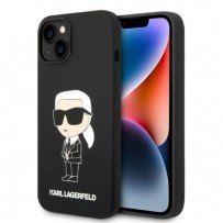 Чехол KARL Lagerfeld для iPhone 14 Liquid silicone NFT Karl Ikonik Hard Black (KLHCP14SSNIKBCK)