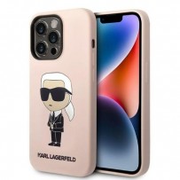 Чехол KARL Lagerfeld для iPhone 14 Pro Max Liquid silicone NFT Karl Ikonik Hard Pink (KLHCP14XSNIKBCP)