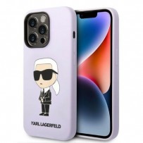 Чехол KARL Lagerfeld для iPhone 14 Pro Max Liquid silicone NFT Karl Ikonik Hard Purple (KLHCP14XSNIKBCU)