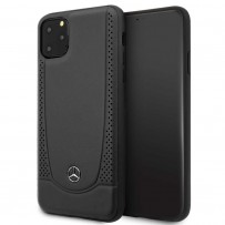 Чехол Mercedes-benz для iPhone 11 Pro Urban Smooth/perforated Hard Leather Black
