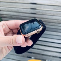 Ремешок Magic Tape Band для Apple Watch 44мм/ 42мм, черный